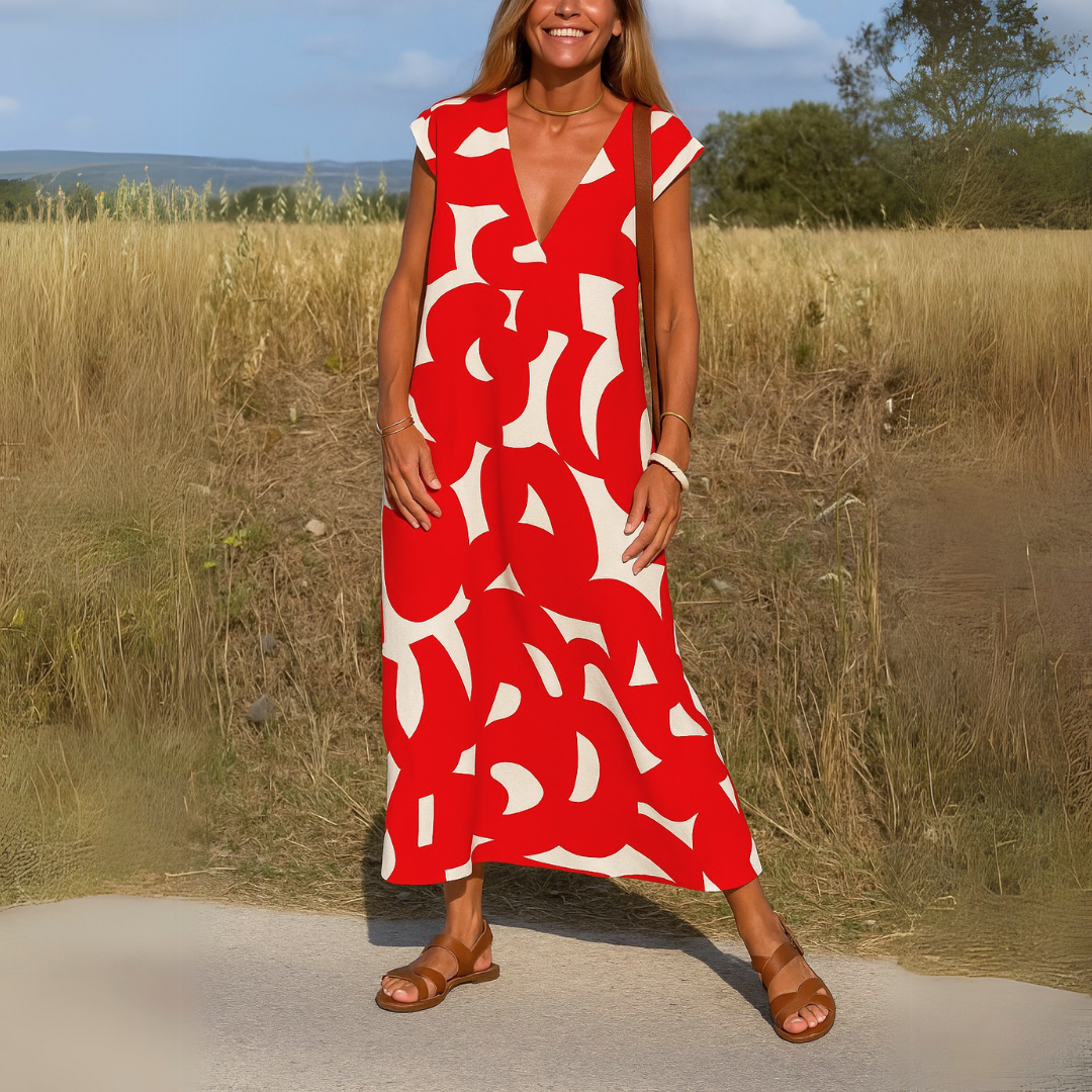 Valeria | Vestido fluido con escote en V