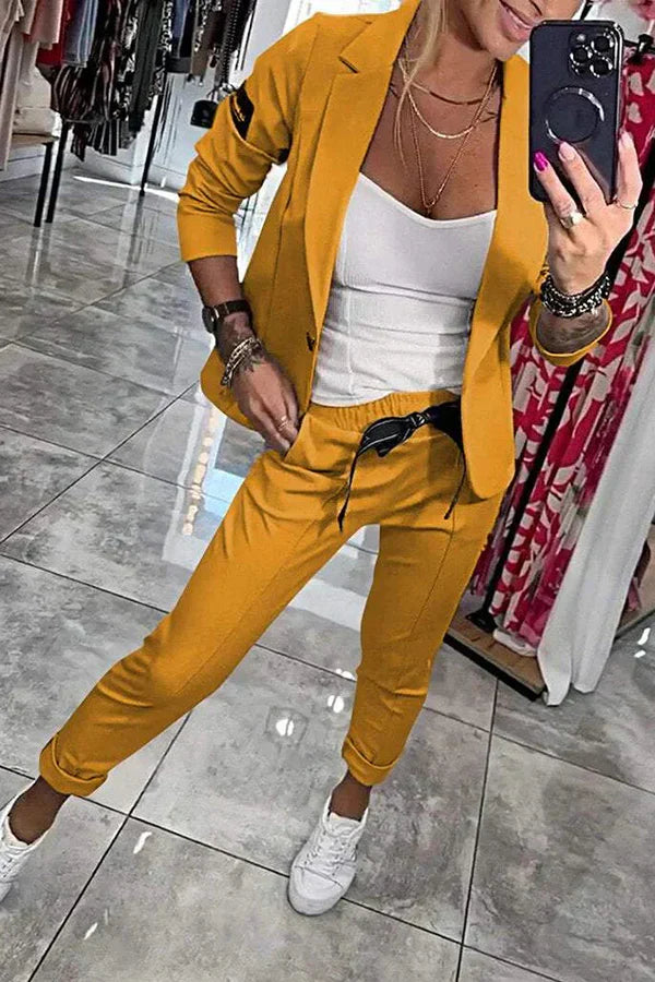 Penélope - Traje a medida con chaqueta suave y pantalones cómodos de jogging