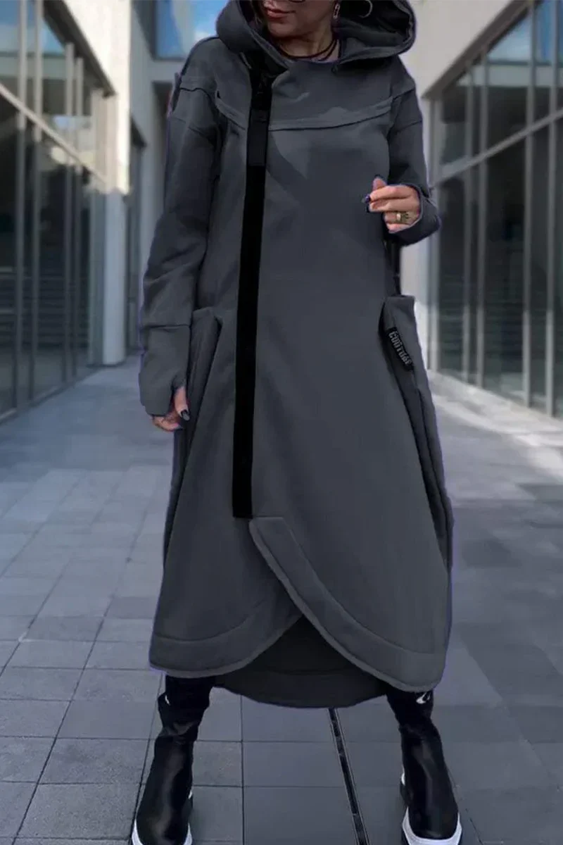 Maia™ | Sudadera larga con cremallera en tejidos ligeros y transpirables