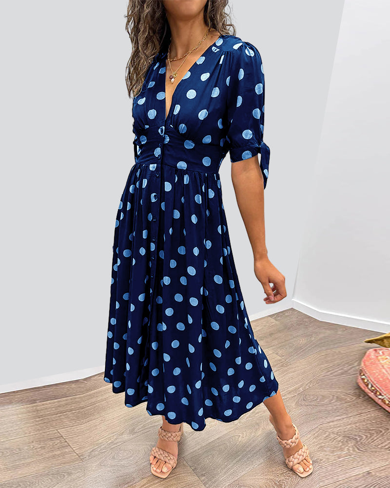 Monica™ | Vestido elegante con lunares