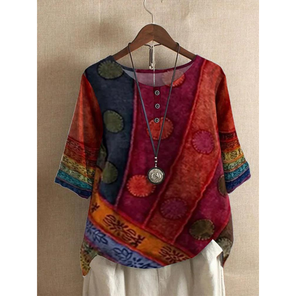 Valeria - Top Bohemio de colores