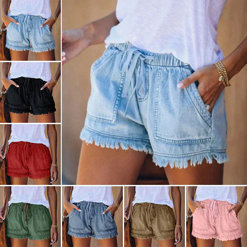 LORENA® | Shorts de mezclilla de cintura alta