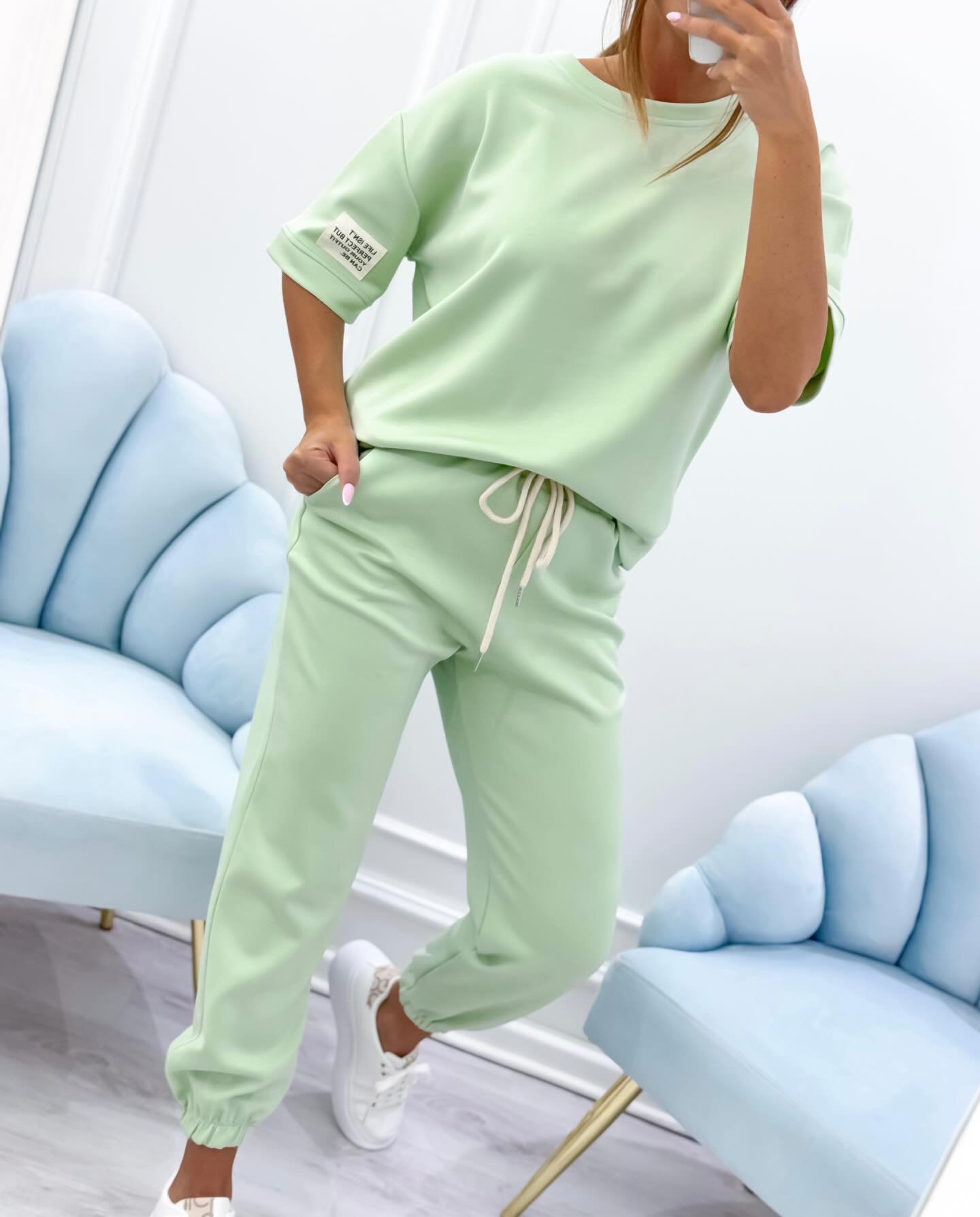Erica™ | Conjunto lounge de manga corta