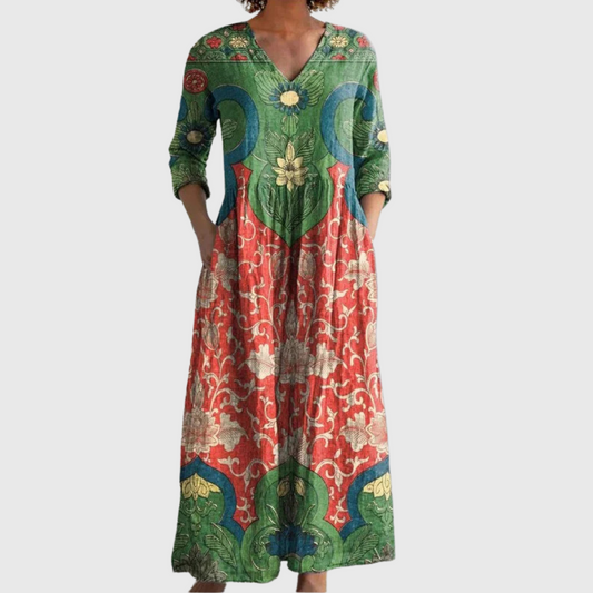 Teresa | Vestido elegante floral vintage