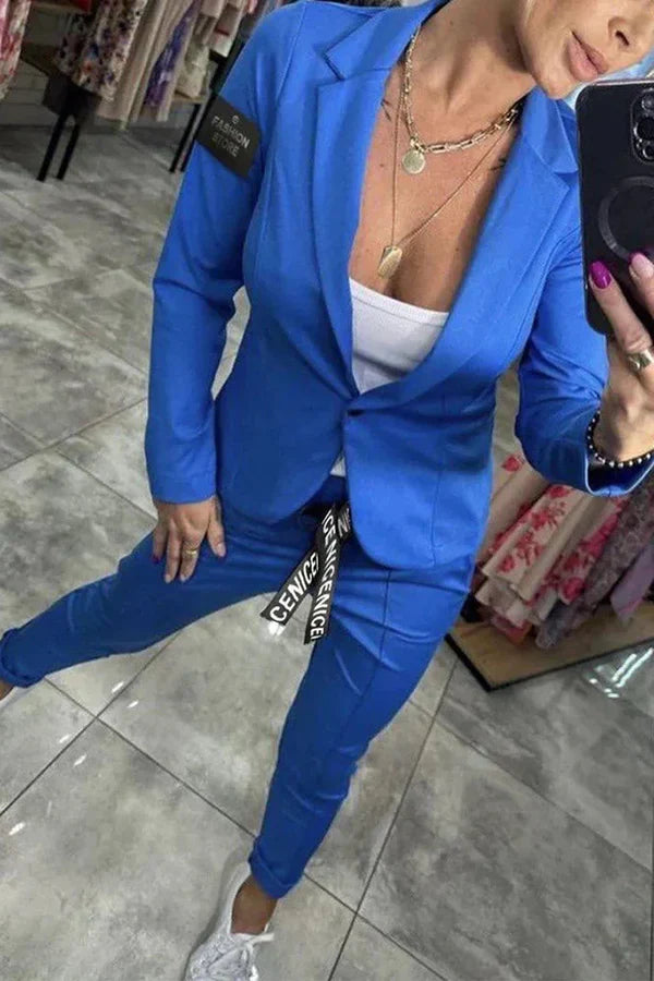 Penélope - Traje a medida con chaqueta suave y pantalones cómodos de jogging
