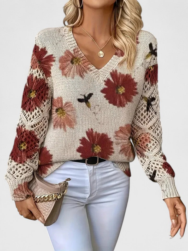 Aura | Elegante jersey con estampado floral