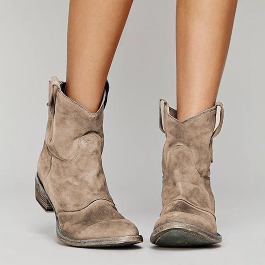 Carlota – Botines de piel de ante