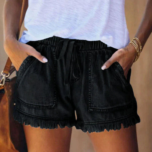 LORENA® | Shorts de mezclilla de cintura alta