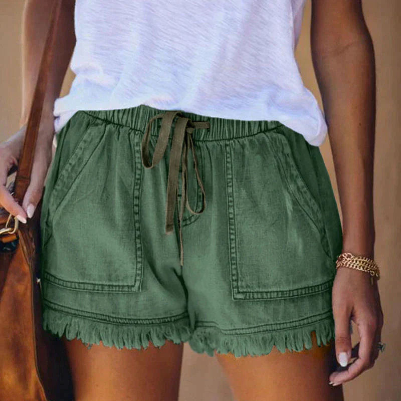 LORENA® | Shorts de mezclilla de cintura alta