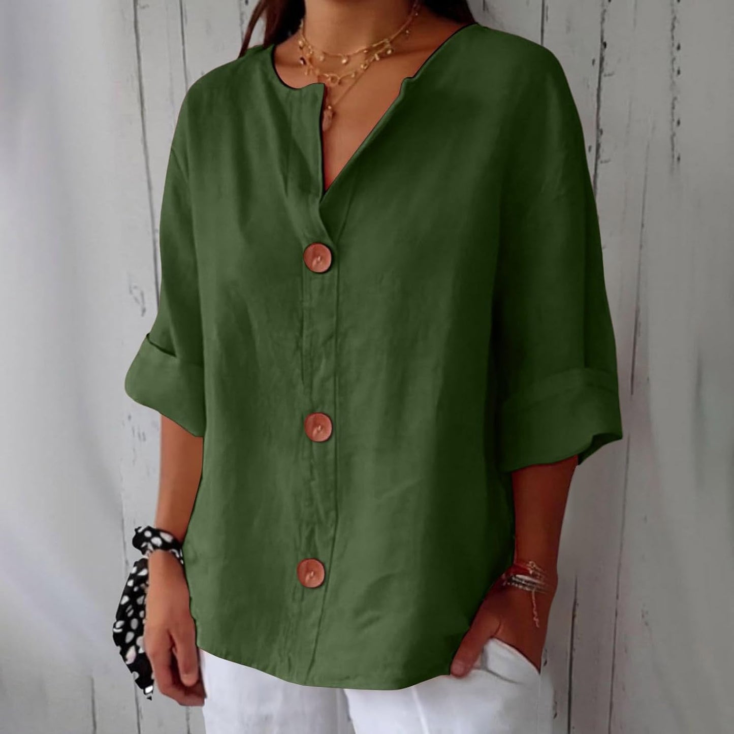Lara™ | Blusa de lino informal