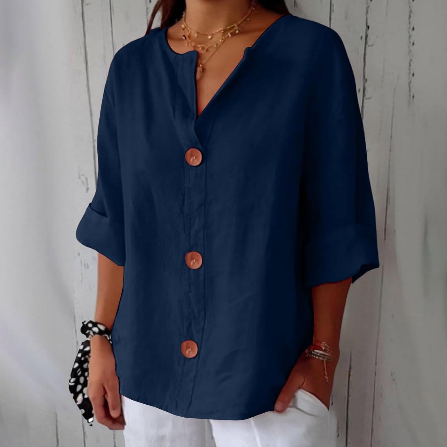 Lara™ | Blusa de lino informal