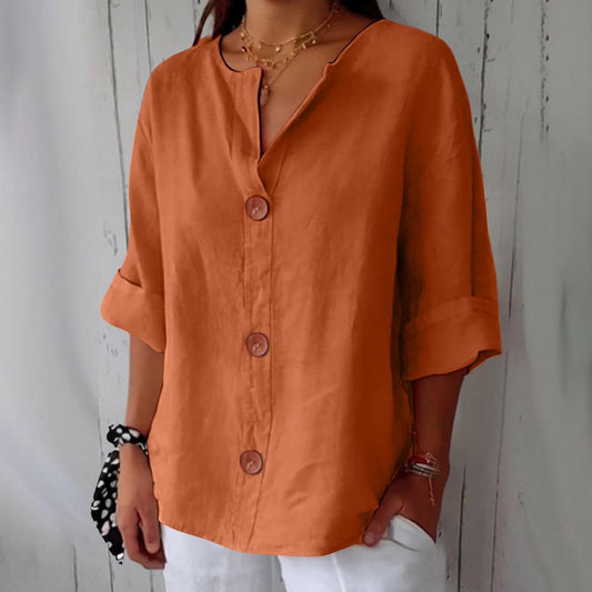 Lara™ | Blusa de lino informal