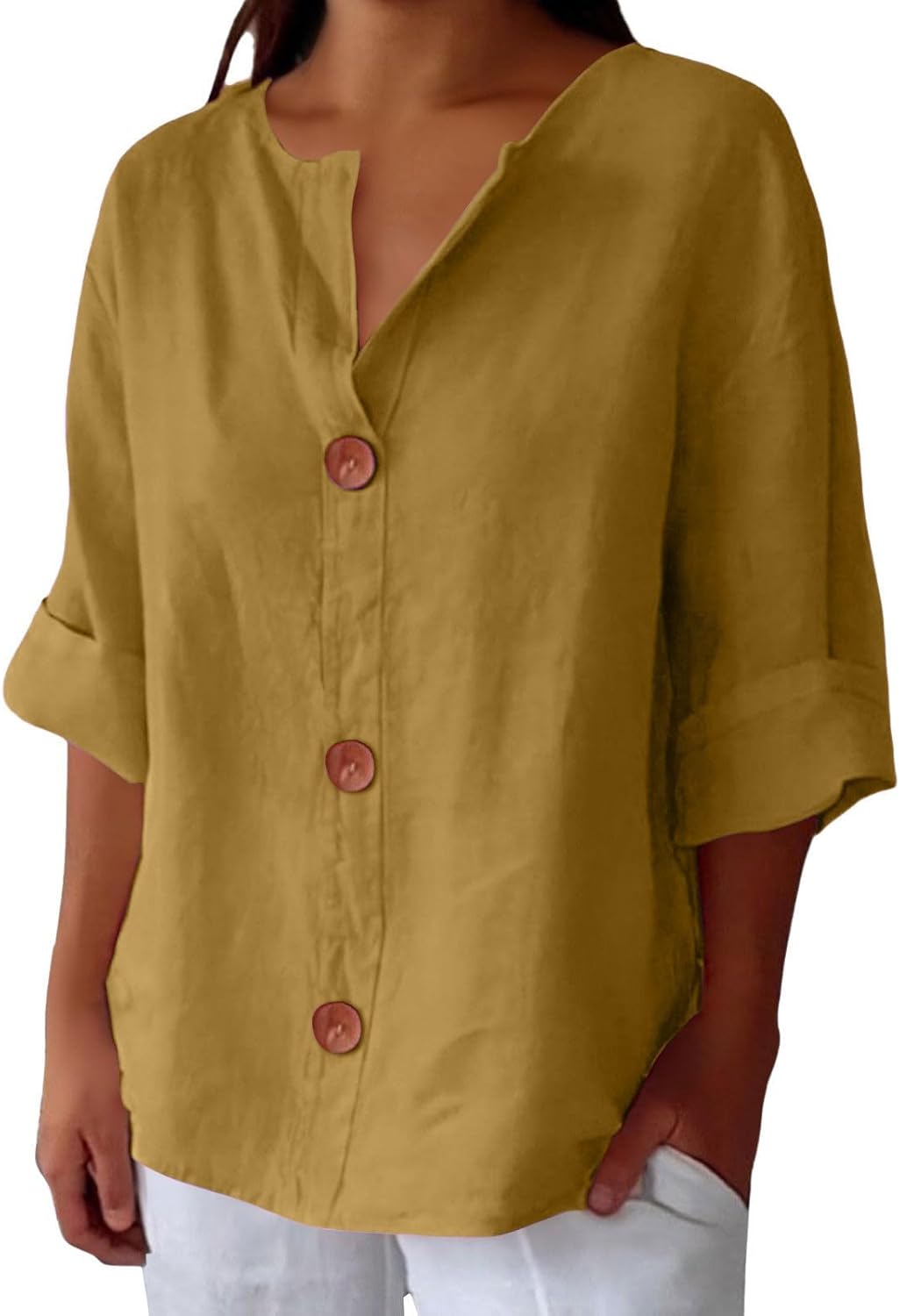 Lara™ | Blusa de lino informal