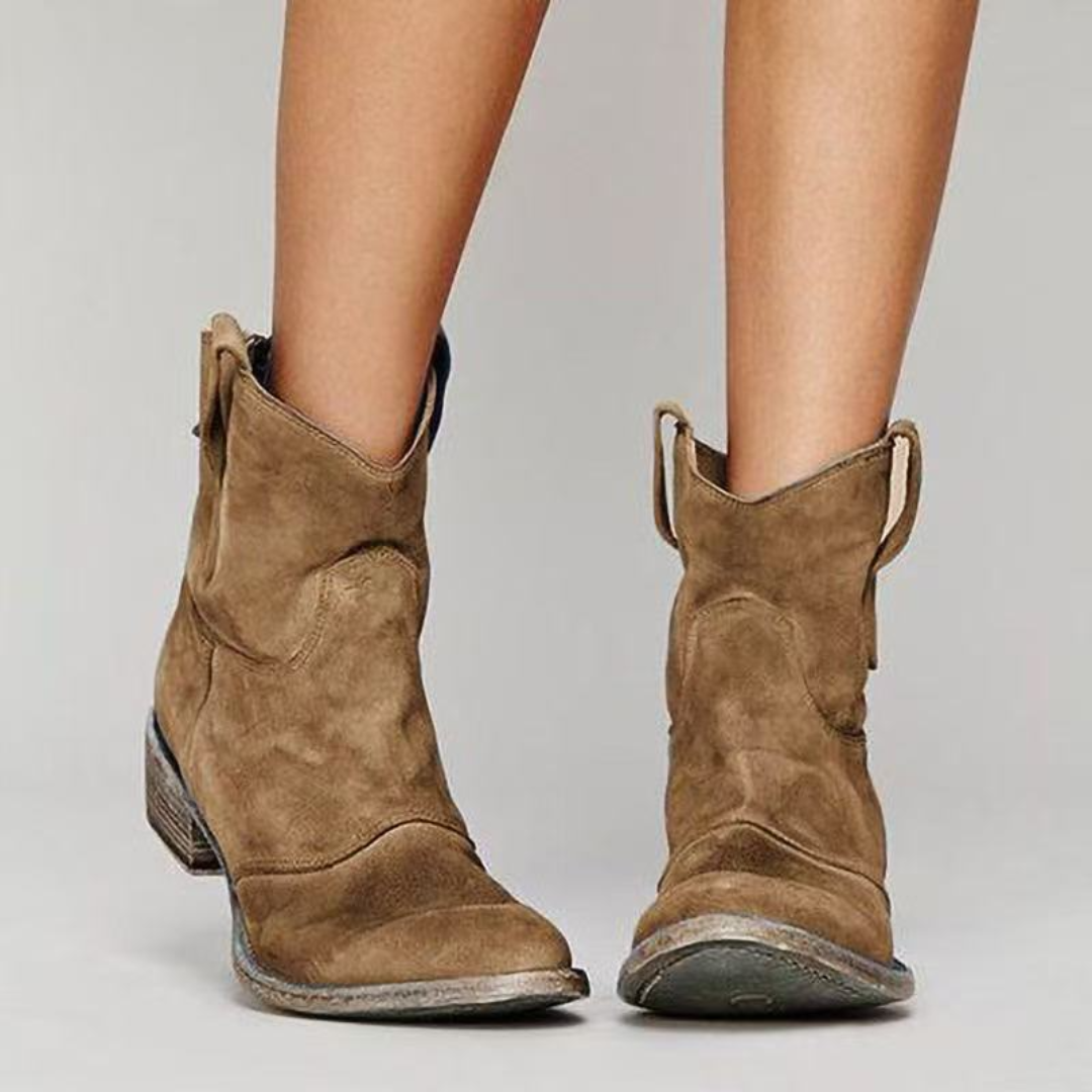 Carlota – Botines de piel de ante