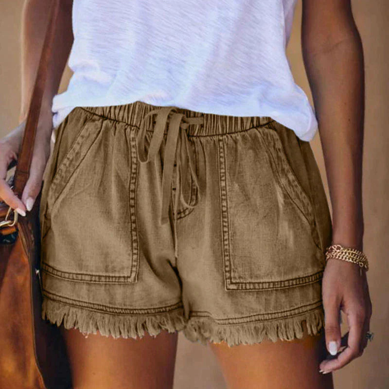 LORENA® | Shorts de mezclilla de cintura alta