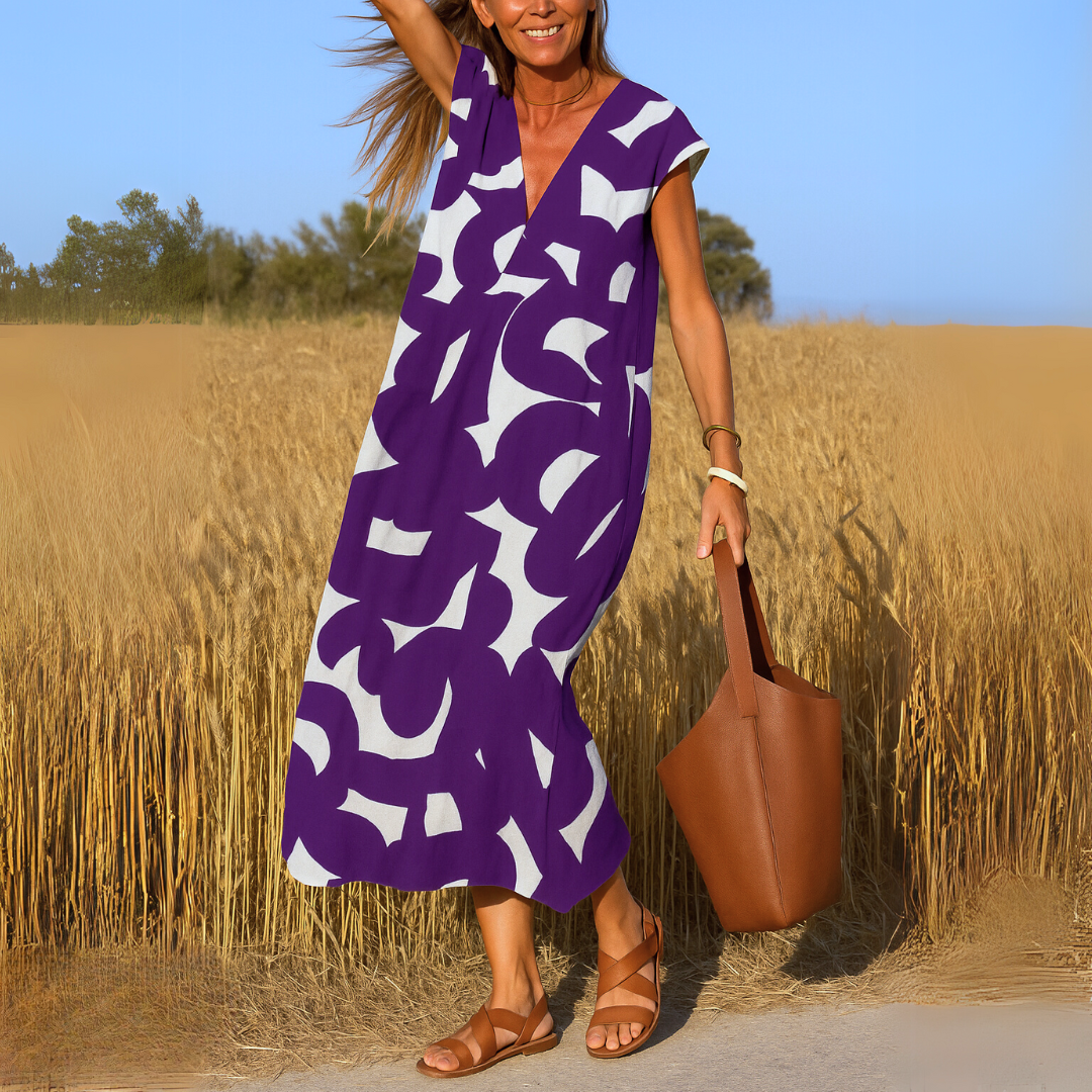 Valeria | Vestido fluido con escote en V