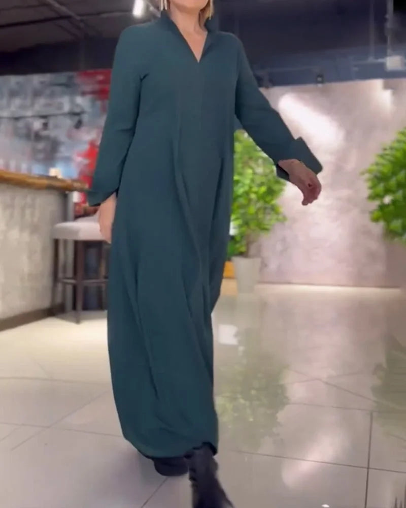 Palmira™ | Vestido largo amplio con aberturas laterales
