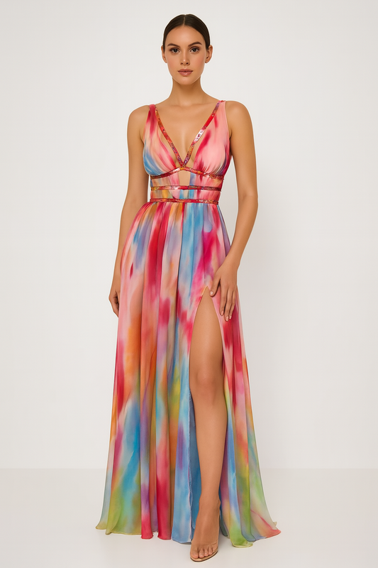 Iris™ | Vestido efecto pintado