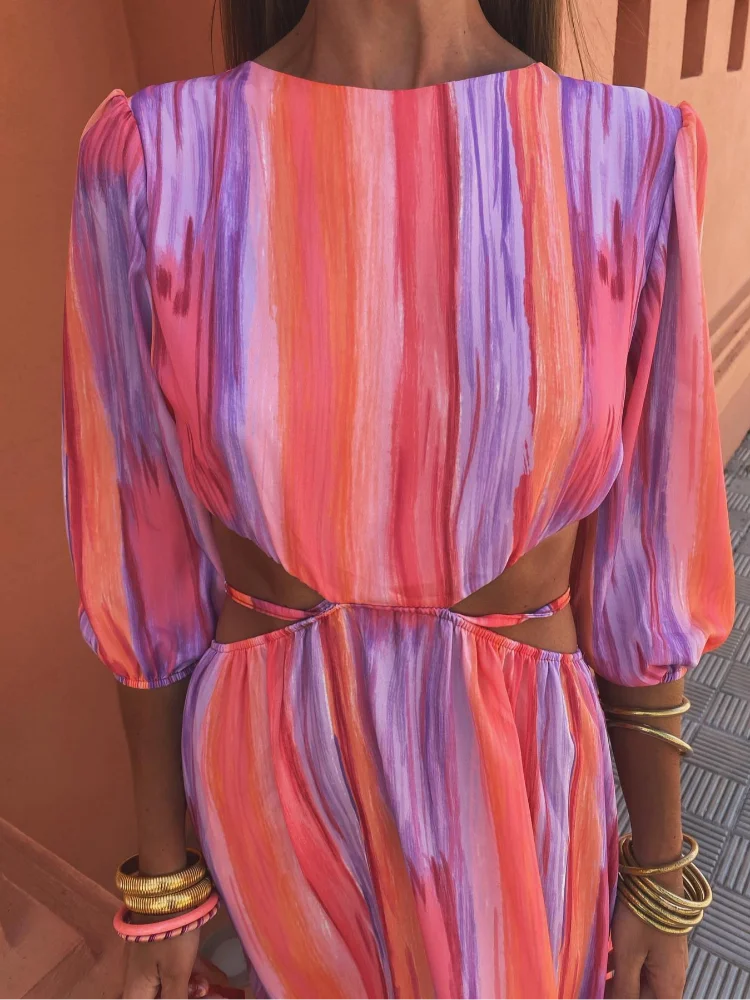 Patricia | Vestido elegante con abertura