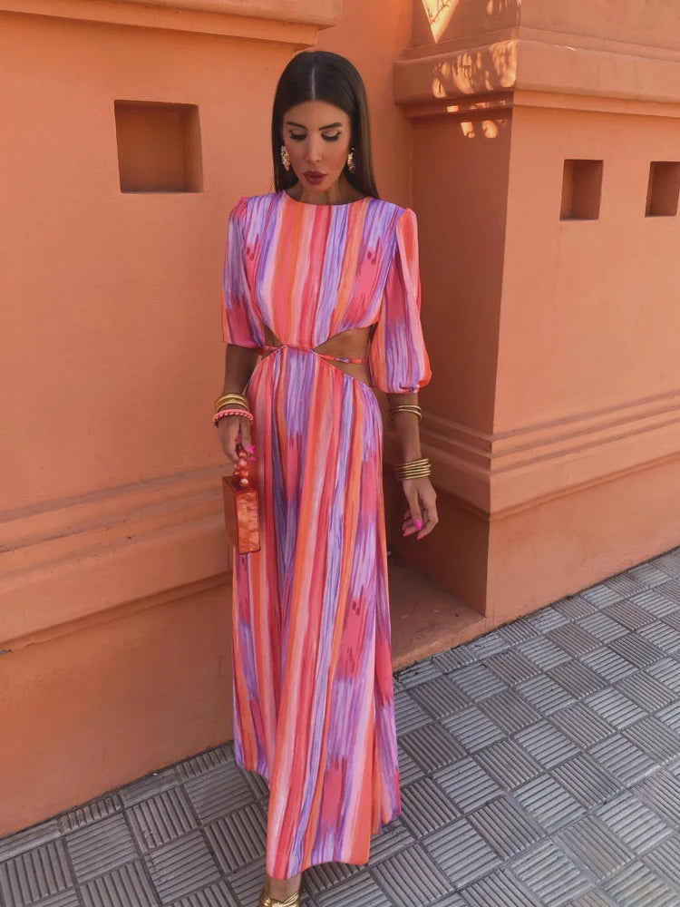 Patricia | Vestido elegante con abertura