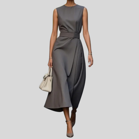 Tania - Vestido Gris Carbón