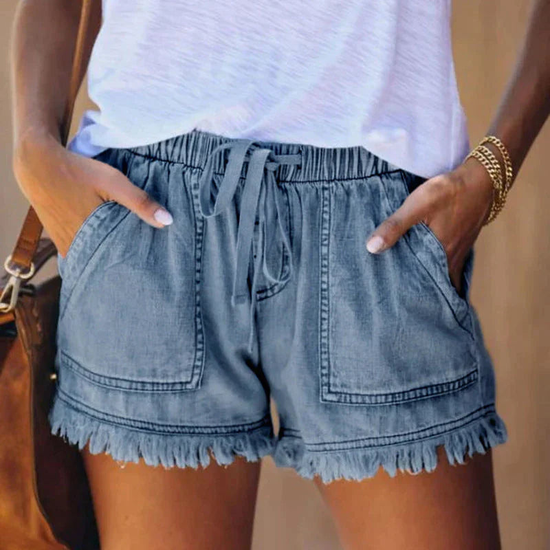 LORENA® | Shorts de mezclilla de cintura alta