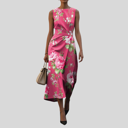 Tania - Vestido Rosa Floral