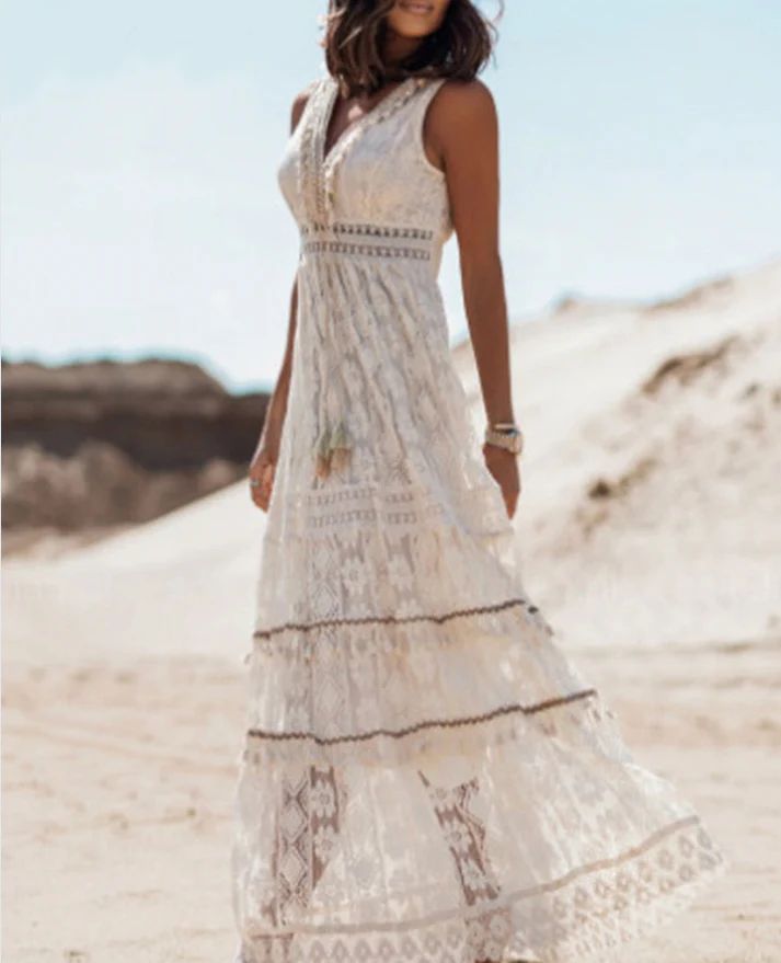 Nora | Vestido bohemio de lujo