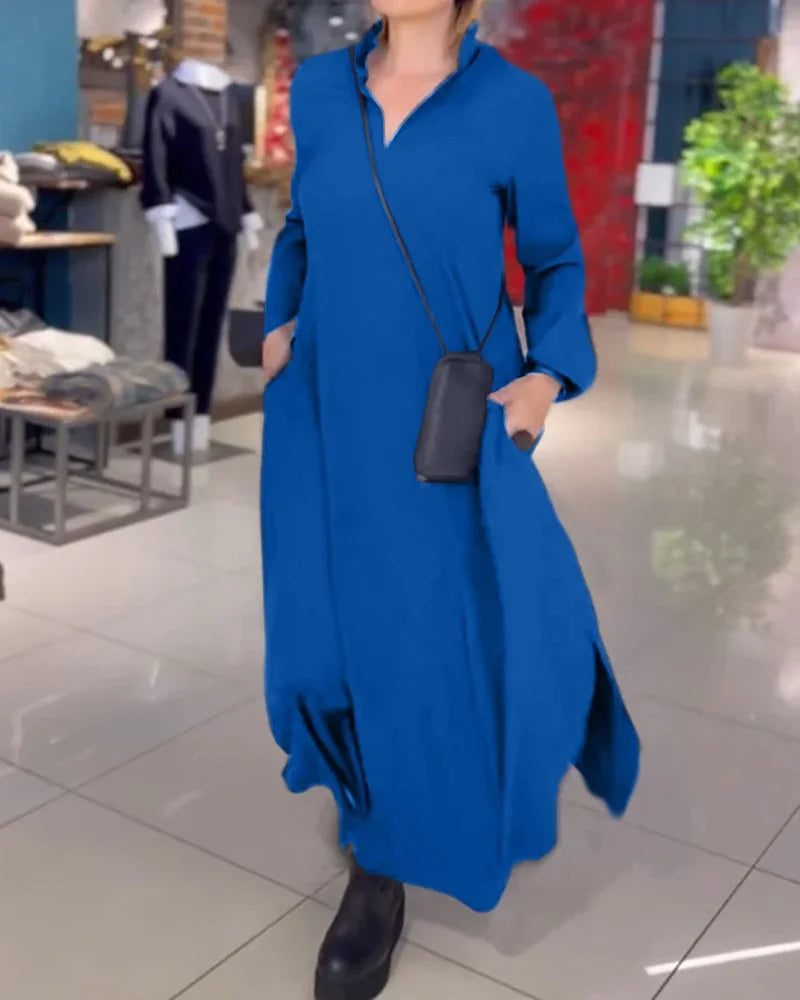 Palmira™ | Vestido largo amplio con aberturas laterales