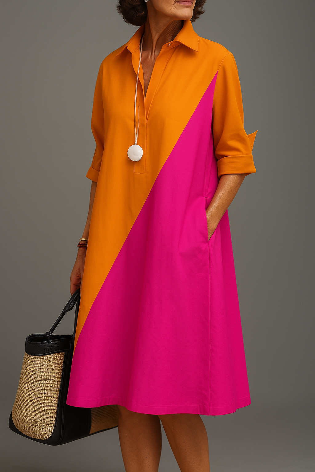 Helen - Vestido midi elegante para una sofisticación sin esfuerzo