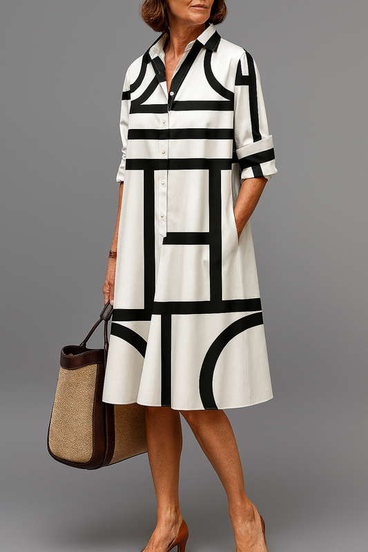 Brenda - Vestido midi de lujo para una elegancia sin esfuerzo