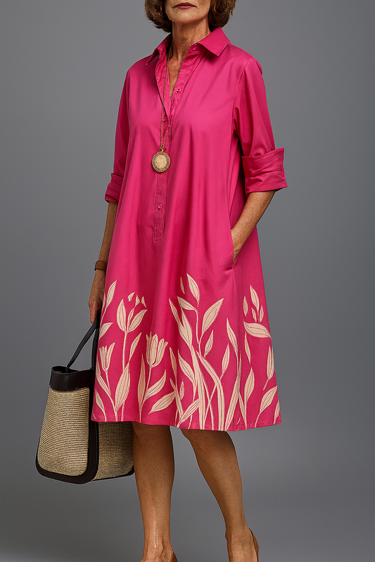 Lisa - Vestido midi lujoso para una elegancia sin esfuerzo