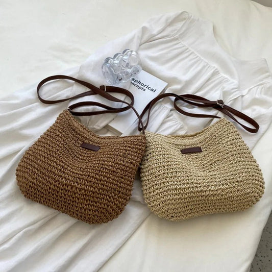 Bolso bandolera de paja
