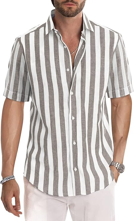 Iván - Camisa casual de verano de manga corta para hombre - Western Style - Regular Fit