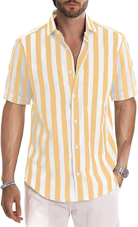 Iván - Camisa casual de verano de manga corta para hombre - Western Style - Regular Fit