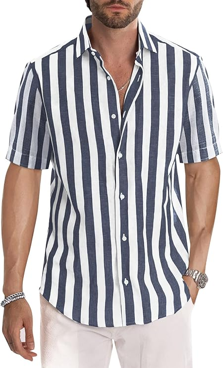 Iván - Camisa casual de verano de manga corta para hombre - Western Style - Regular Fit