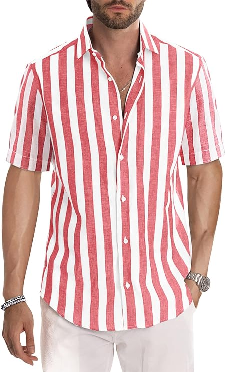 Iván - Camisa casual de verano de manga corta para hombre - Western Style - Regular Fit