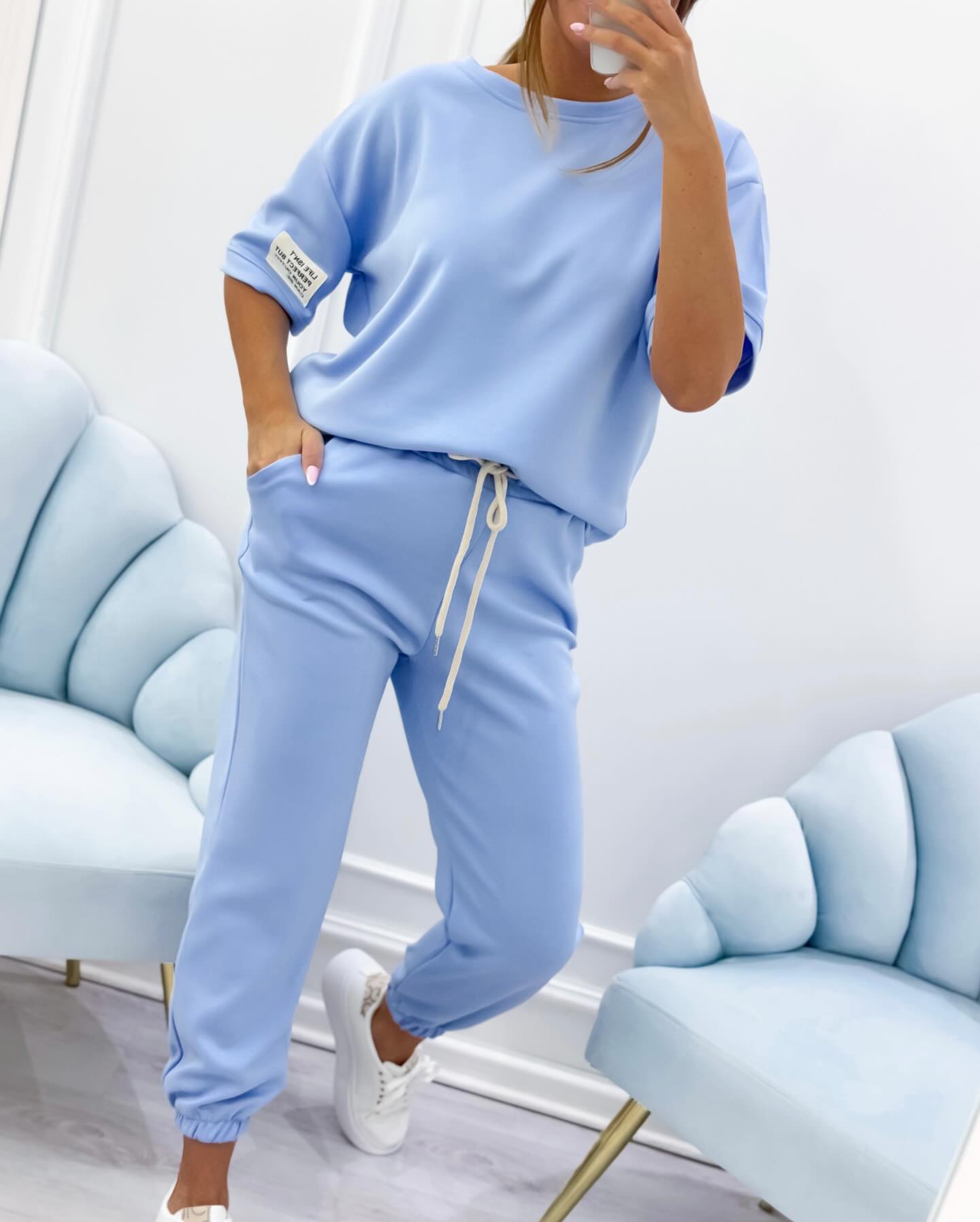 Erica™ | Conjunto lounge de manga corta