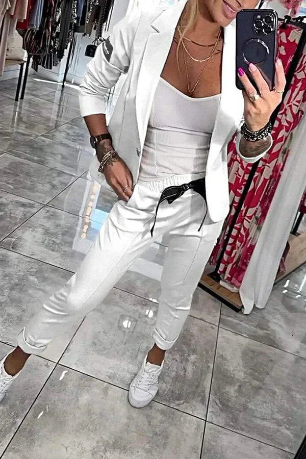 Penélope - Traje a medida con chaqueta suave y pantalones cómodos de jogging