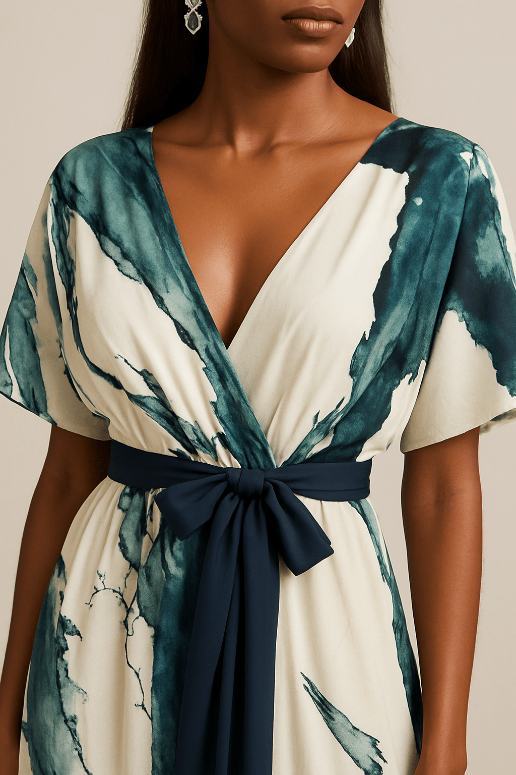 Alana™ | Vestido largo con estampado acuarela