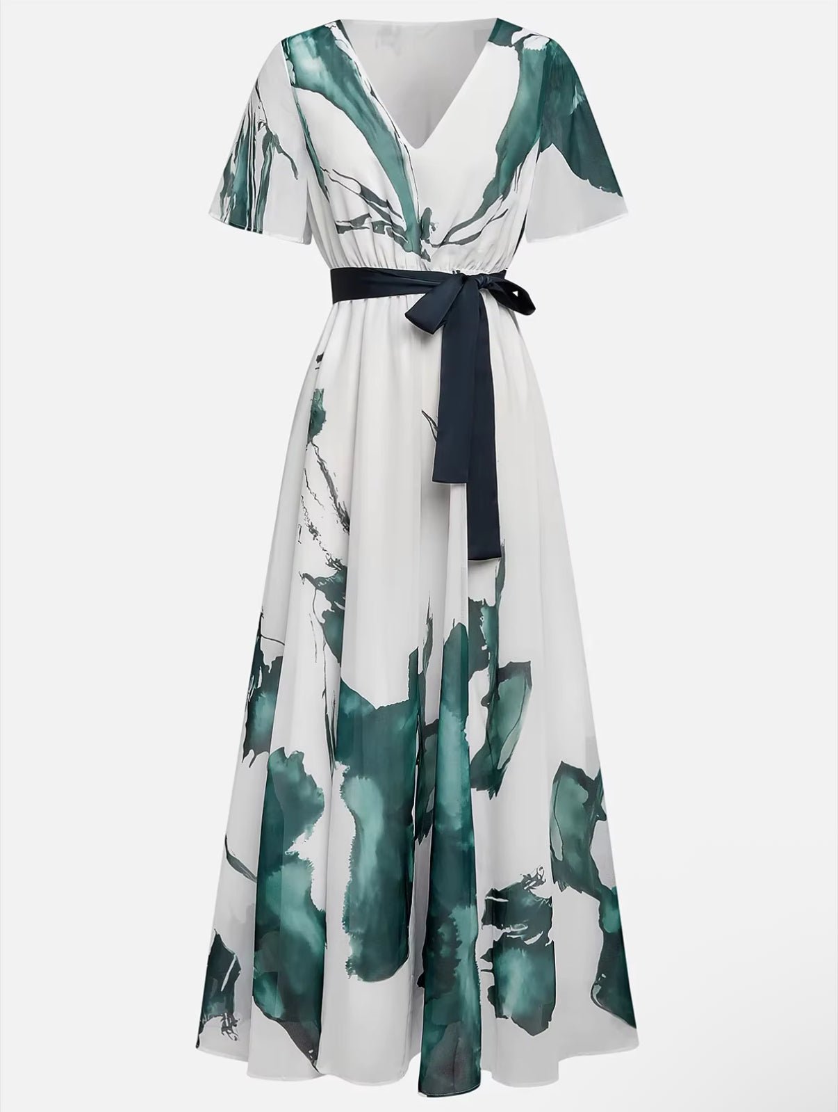 Alana™ | Vestido largo con estampado acuarela