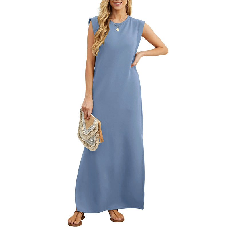 Stella - Elegante vestido largo sin pliegues
