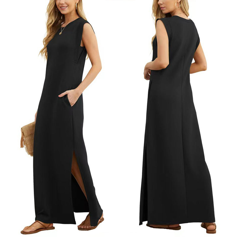 Stella - Elegante vestido largo sin pliegues