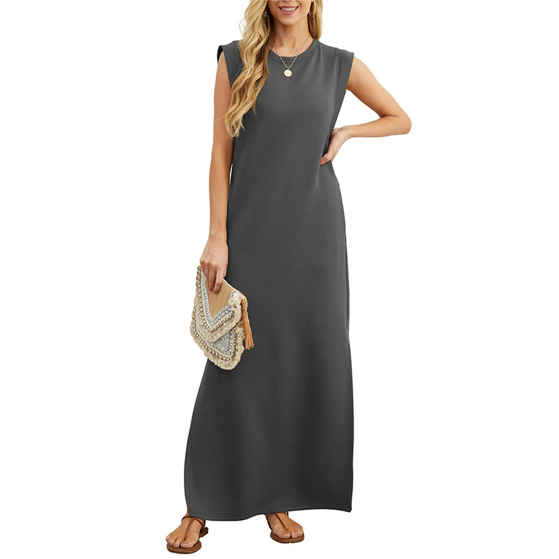 Stella - Elegante vestido largo sin pliegues