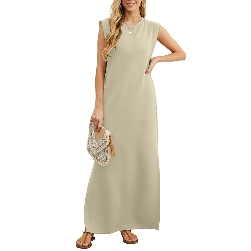 Stella - Elegante vestido largo sin pliegues