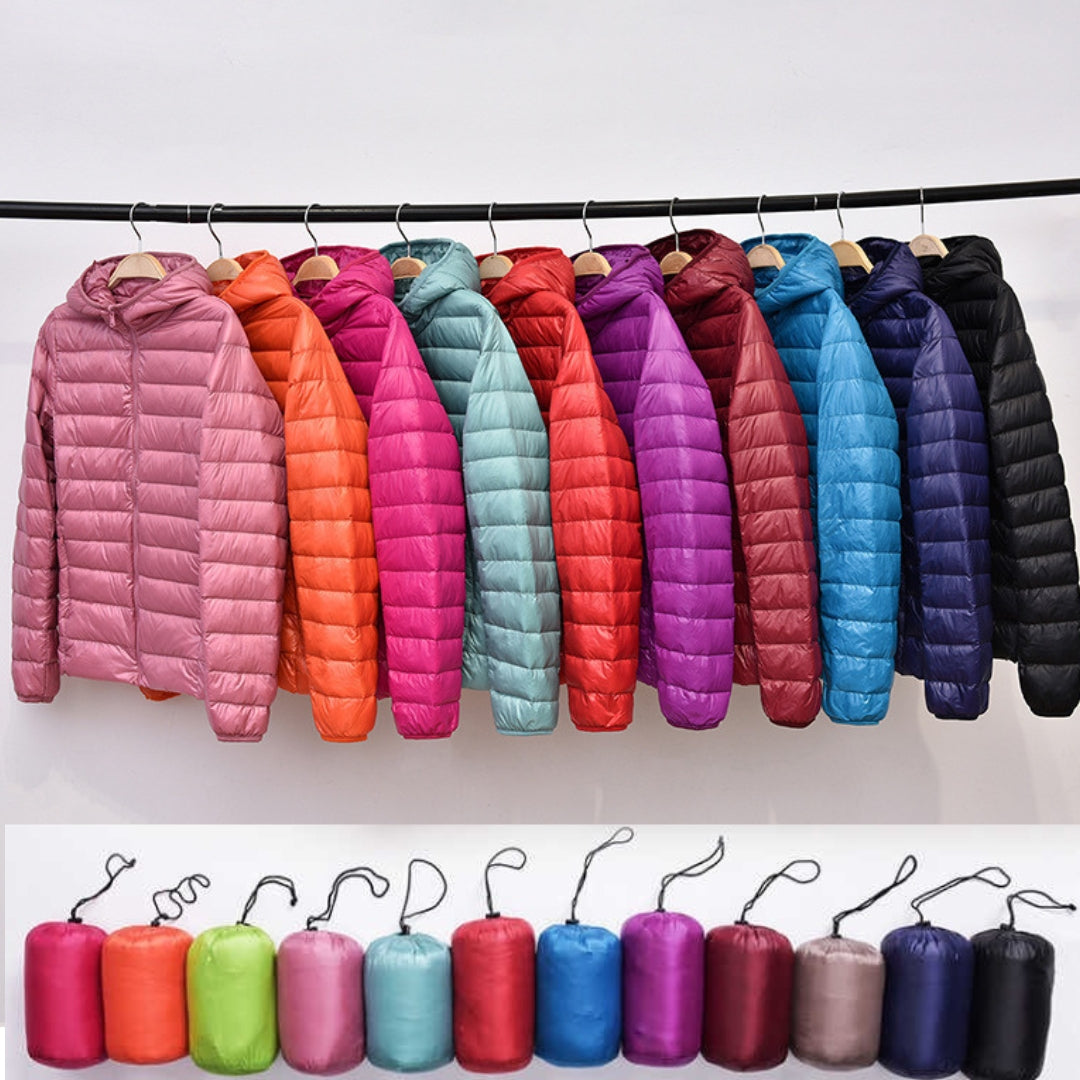 Dafne™ – Nueva chaqueta impermeable con relleno de plumón de pato blanco.