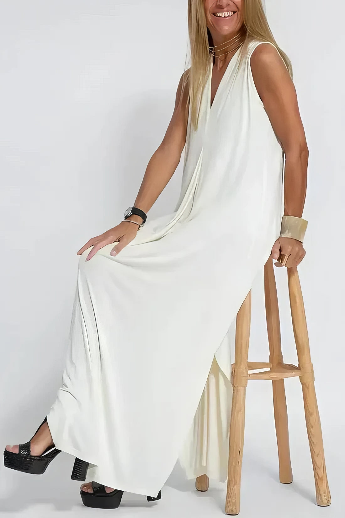 Elisenda | Elegante vestido largo con cárdigan a juego