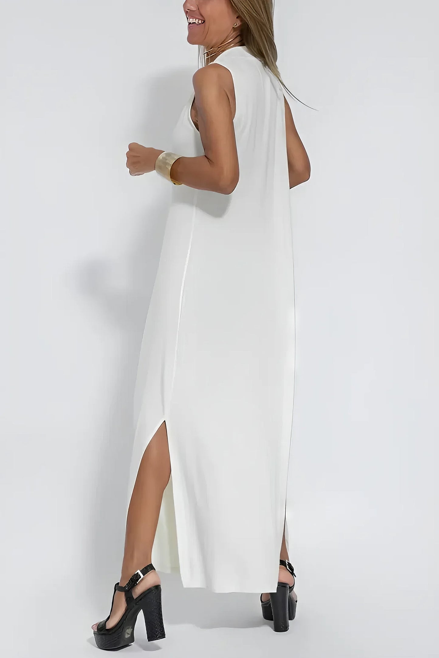 Elisenda | Elegante vestido largo con cárdigan a juego